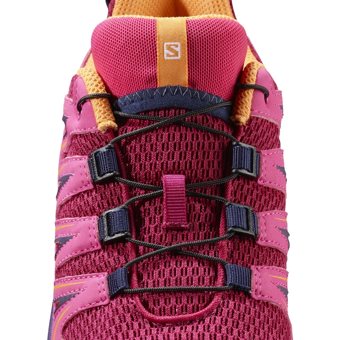 Dětské Trailové Běžecké Boty Salomon XA PRO 3D K Vínové Růžové | CZ-17069HD