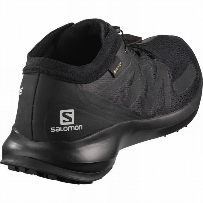 Pánské Trailové Běžecké Boty Salomon SENSE FLOW GTX Černé | CZ-15894WR