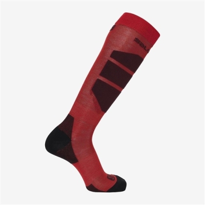 Pánské Ponožky Salomon COMFORT Červené | CZ-60142GZ