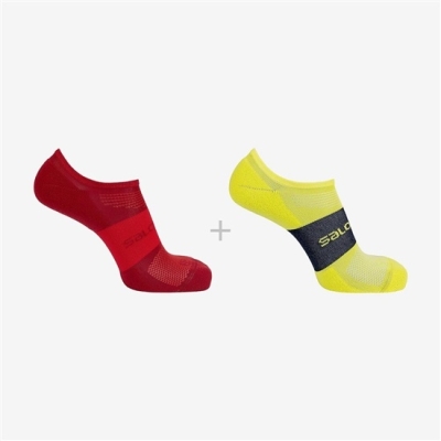 Pánské Ponožky Salomon SONIC 2-PACK Červené | CZ-03867GX