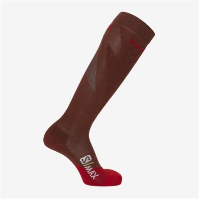 Pánské Ponožky Salomon S MAX M Červené | CZ-43207AO