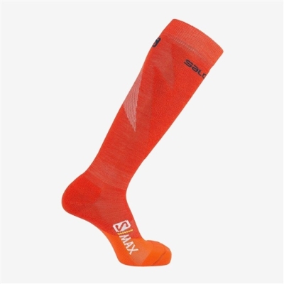 Pánské Ponožky Salomon S MAX M Červené | CZ-53246AC